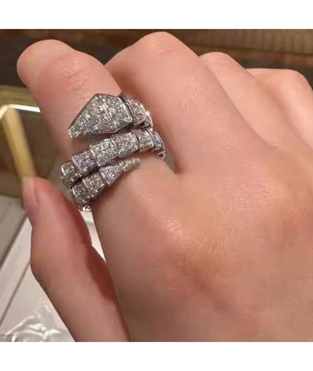 BVLGARI Серебряное кольцо из белого золота, фото 3