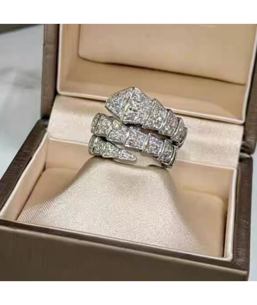 BVLGARI Серебряное кольцо из белого золота, фото 5