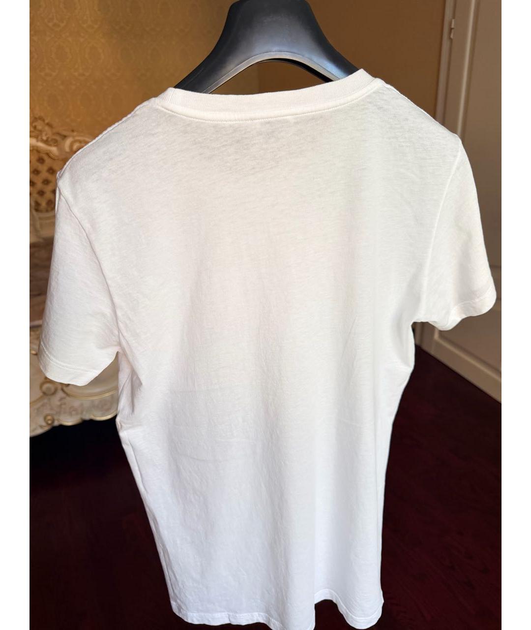 SAINT LAURENT Белая хлопковая футболка, фото 4