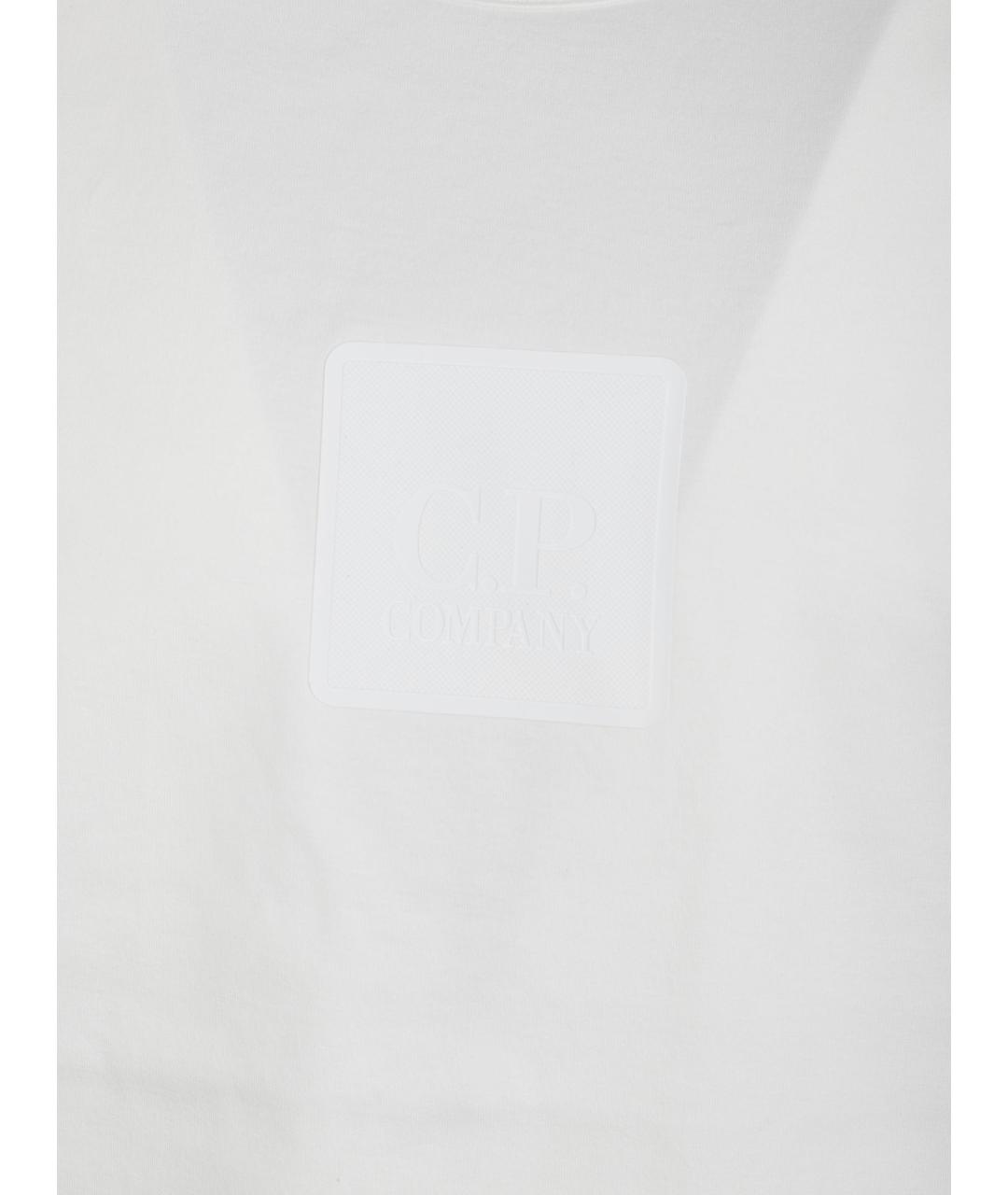CP COMPANY Белая хлопковая футболка, фото 2
