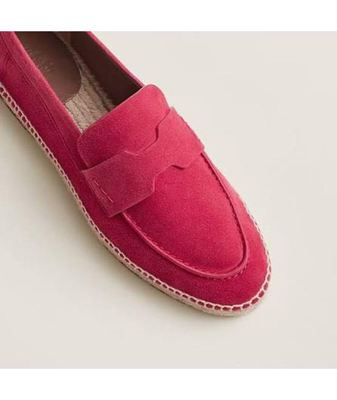 HERMES Фуксия замшевые эспадрильи, фото 2