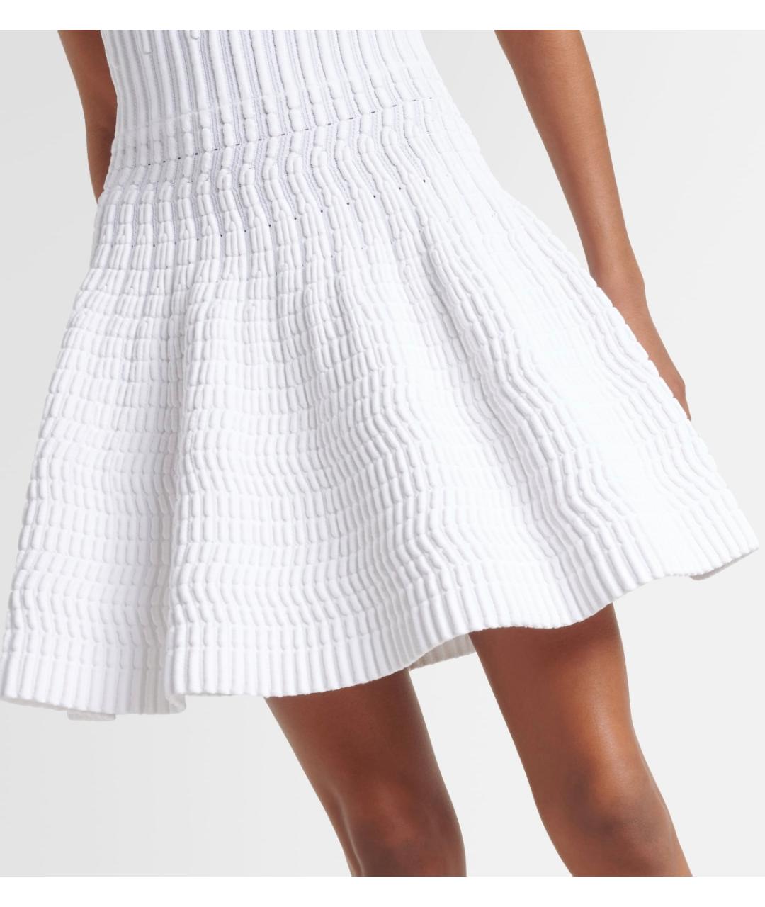 ALAIA Белое вискозное платье, фото 5