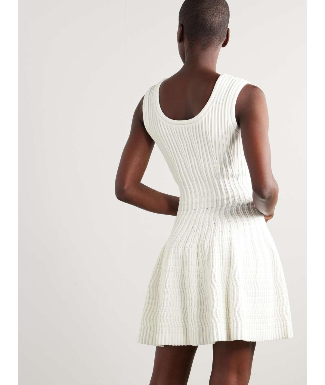 ALAIA Белое вискозное платье, фото 7