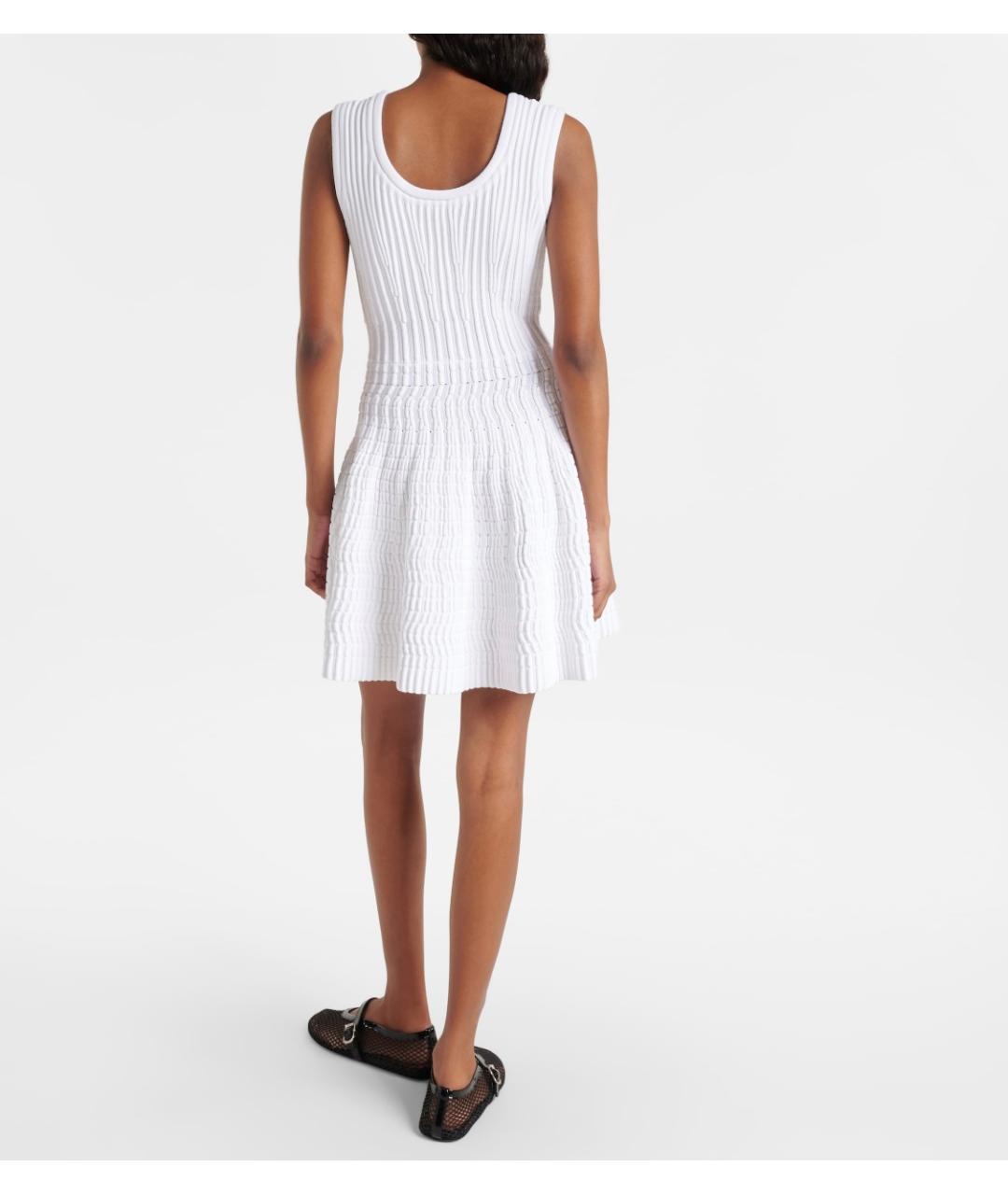 ALAIA Белое вискозное платье, фото 3