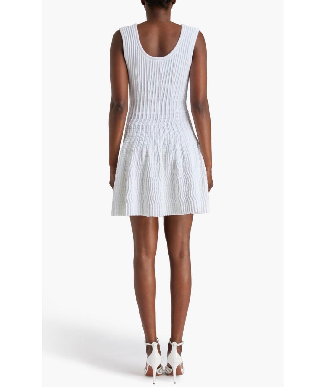 ALAIA Белое вискозное платье, фото 9