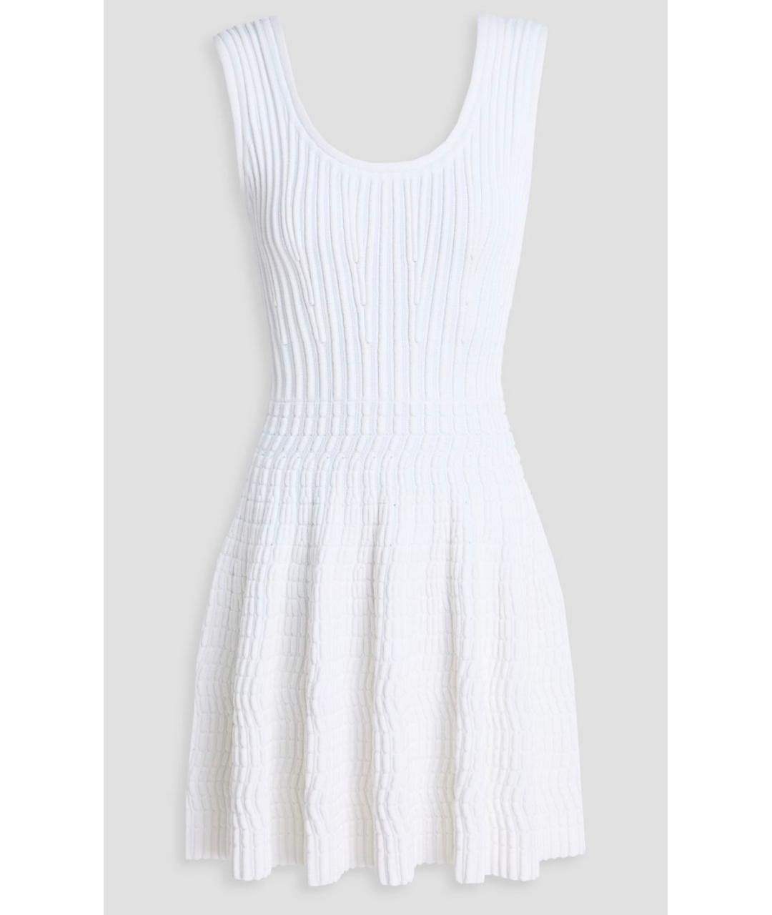 ALAIA Белое вискозное платье, фото 10