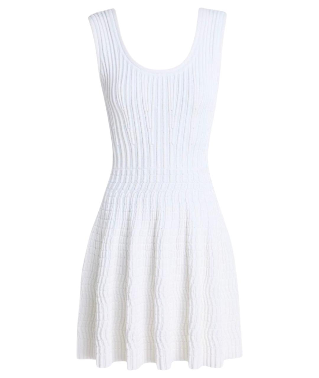 ALAIA Белое вискозное платье, фото 1