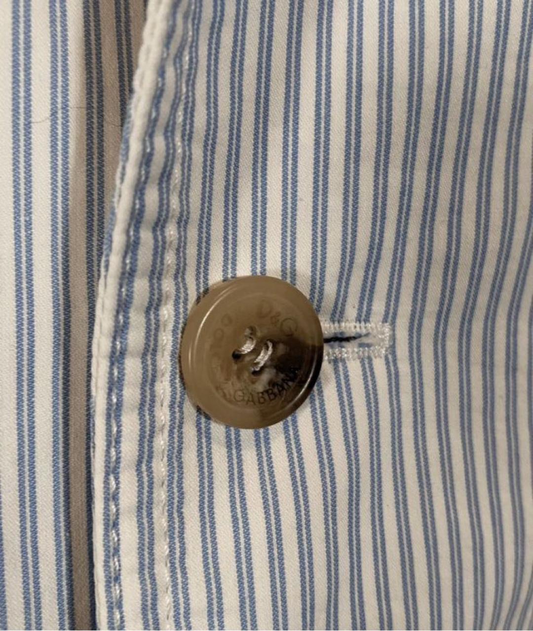 DOLCE&GABBANA Голубой хлопковый пиджак, фото 2