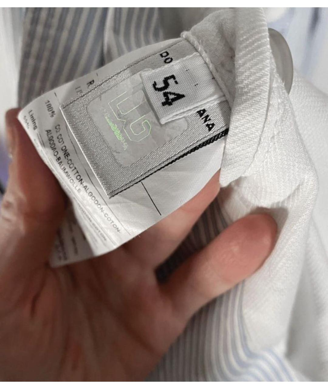 DOLCE&GABBANA Голубой хлопковый пиджак, фото 4