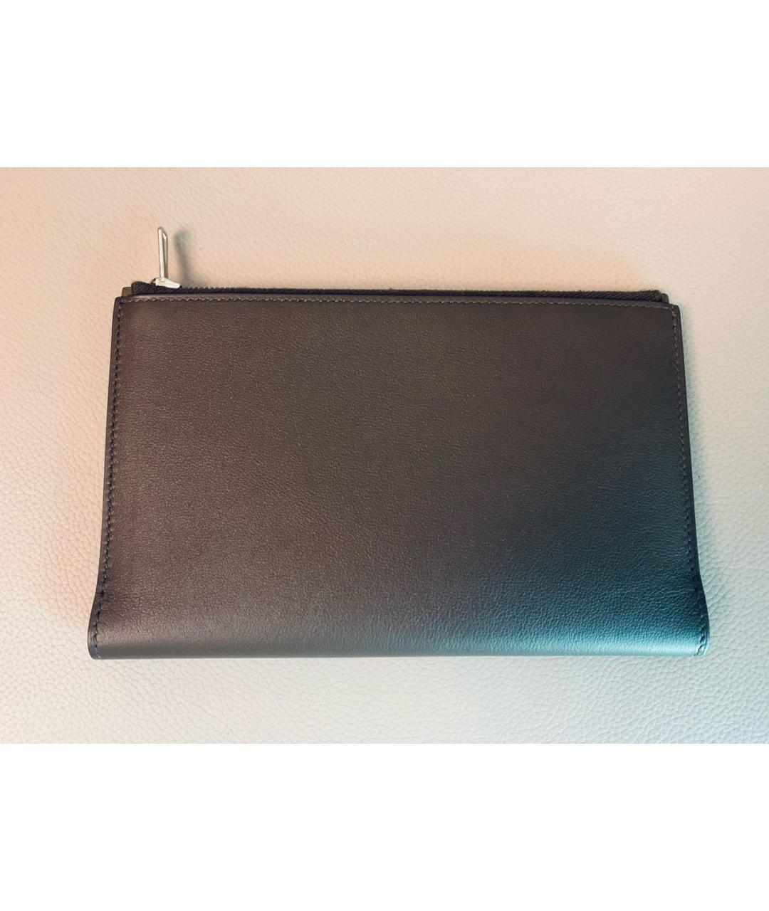HERMES Коричневый кожаный кошелек, фото 5