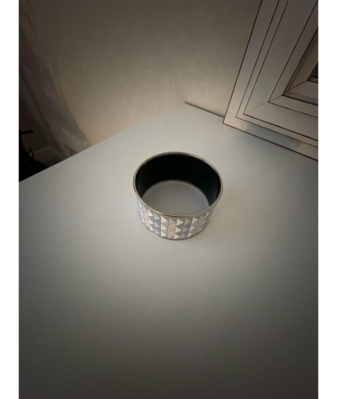 HERMES Серый металлический браслет, фото 2