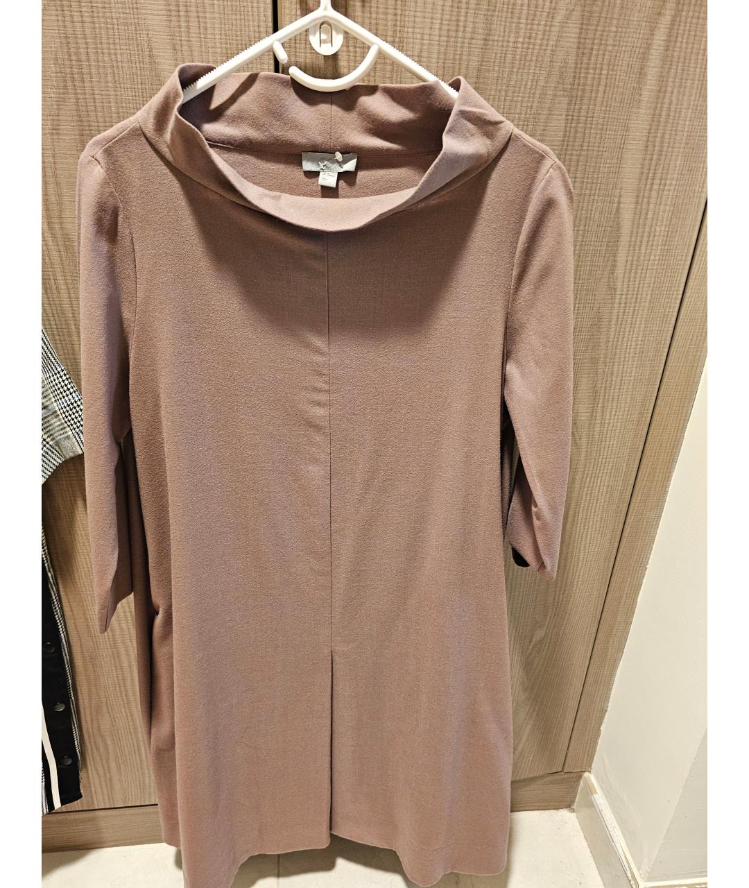 COS Бежевое шерстяное повседневное платье, фото 5