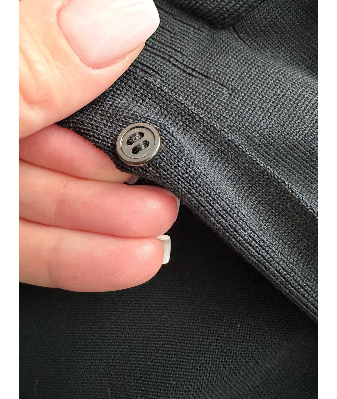 HERMES Черный кардиган, фото 4