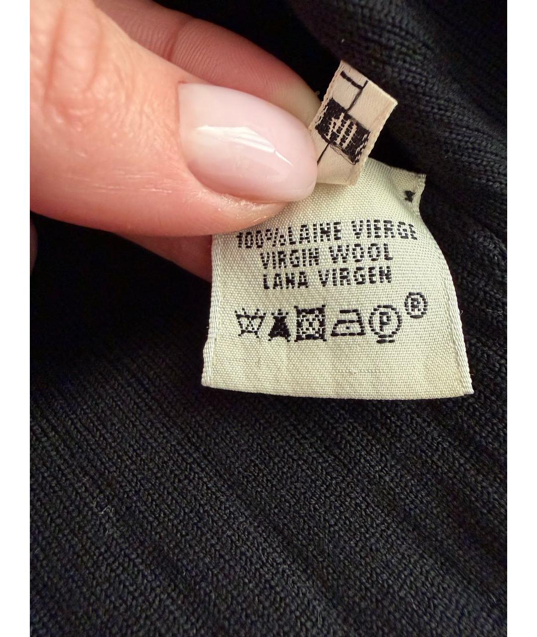 HERMES Черный кардиган, фото 8