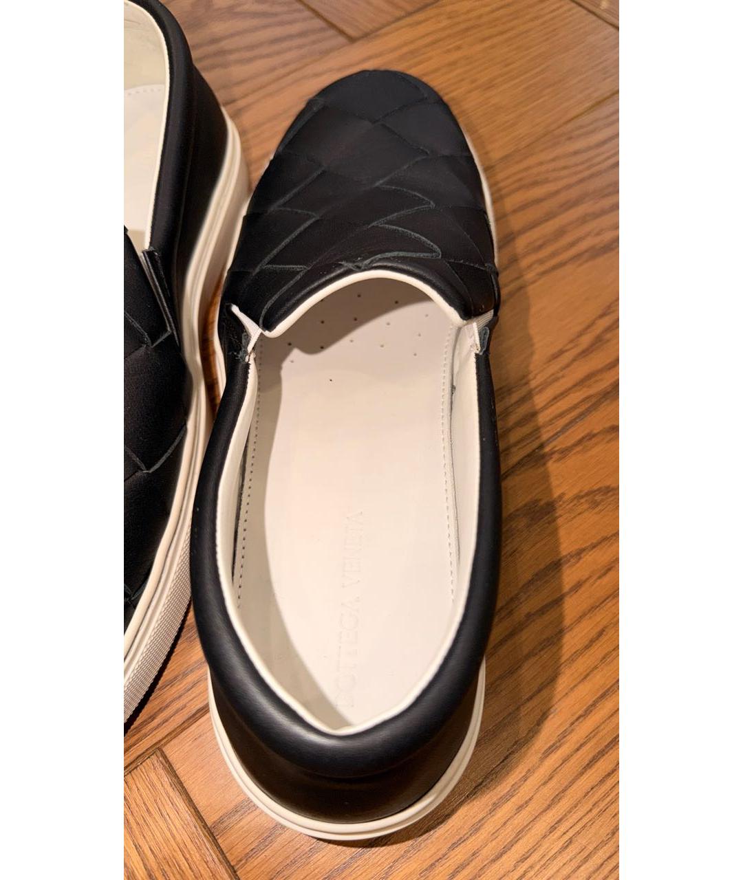 BOTTEGA VENETA Черные кожаные мокасины, фото 6