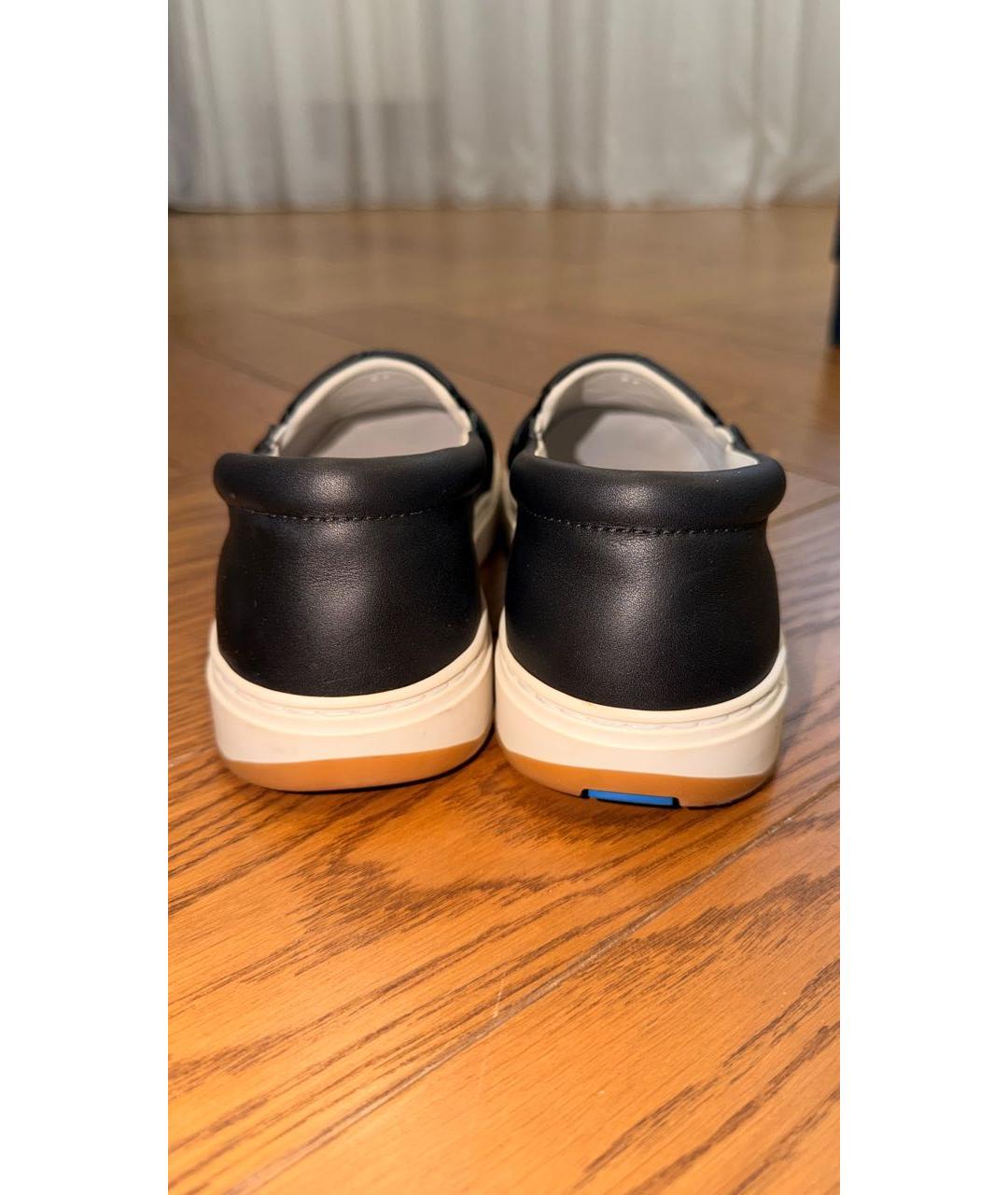 BOTTEGA VENETA Черные кожаные мокасины, фото 4