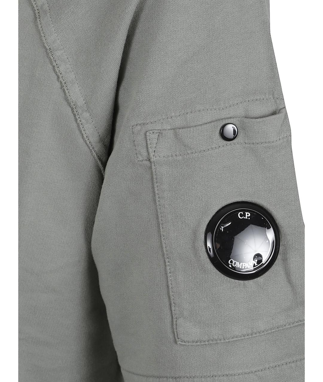 CP COMPANY Серая хлопковая футболка, фото 2