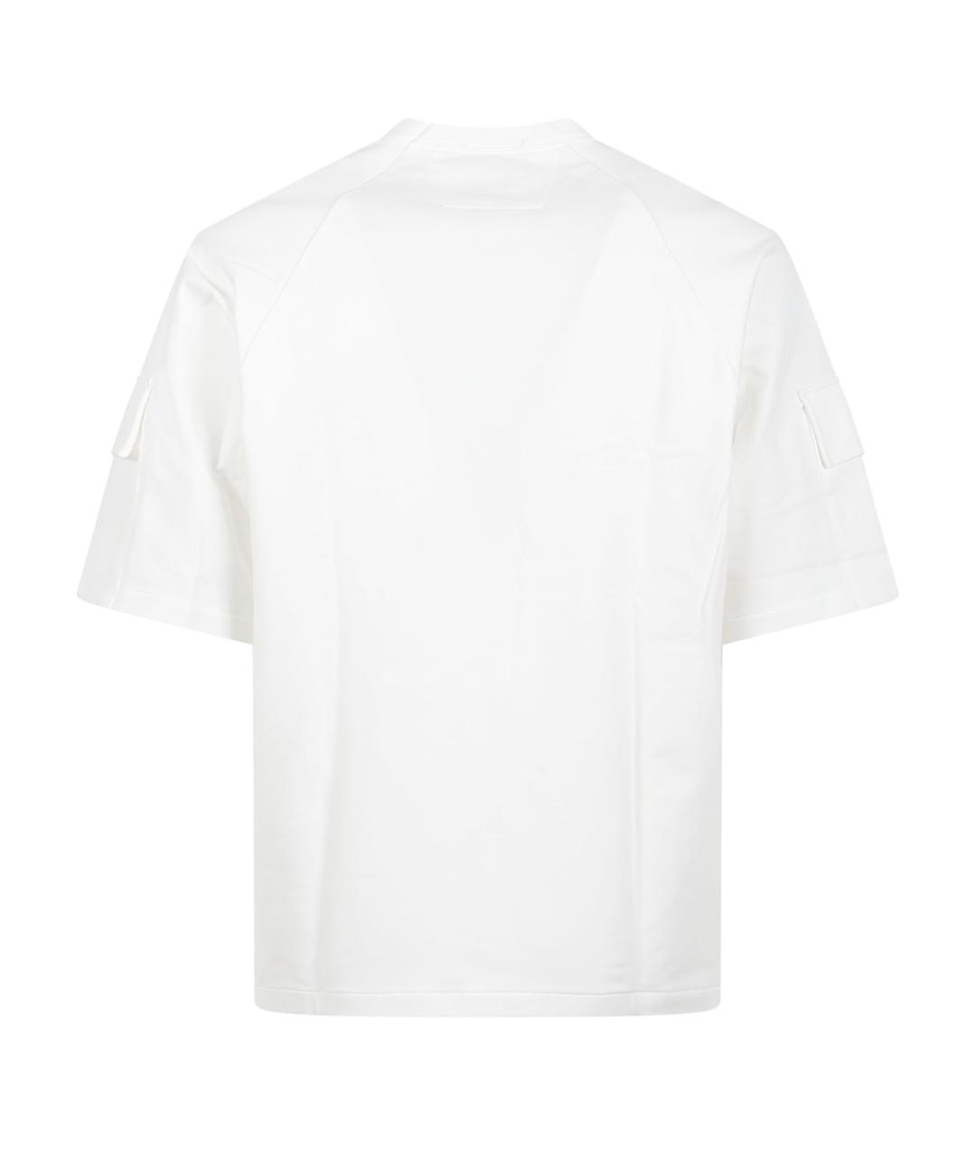 CP COMPANY Белая хлопковая футболка, фото 3