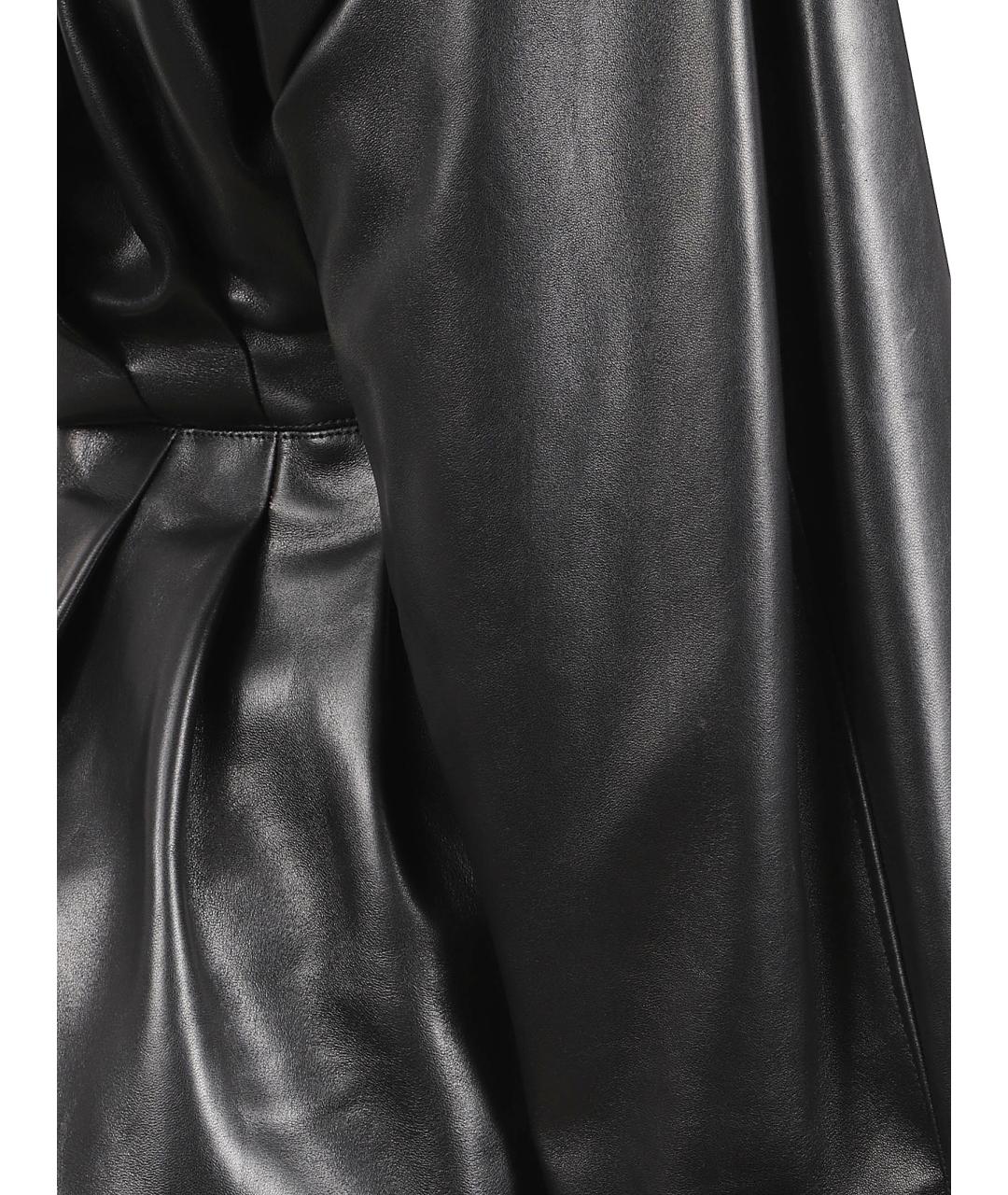 BALENCIAGA Черная кожаная куртка, фото 2