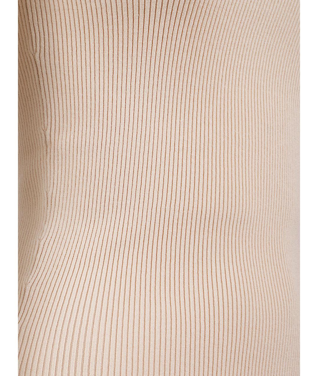 ERMANNO SCERVINO Бежевая вискозная майка, фото 2