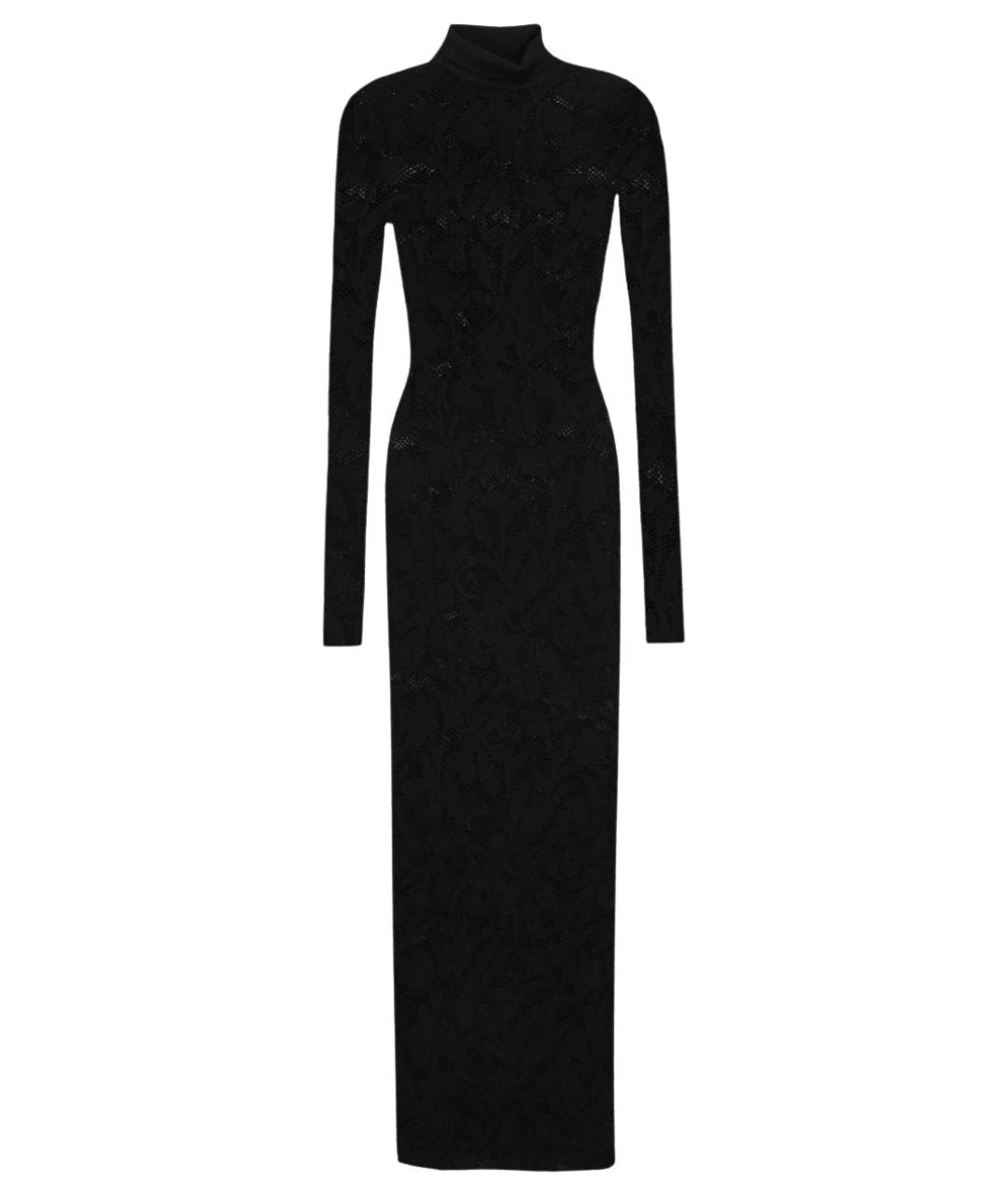 ALAIA Черное вискозное вечернее платье, фото 1