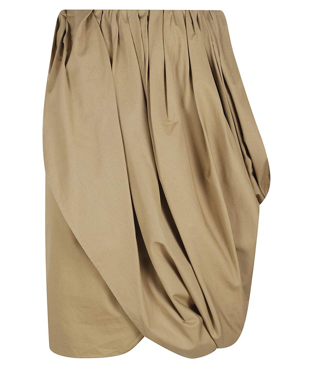 CHLOE Бежевая хлопковая юбка миди, фото 1