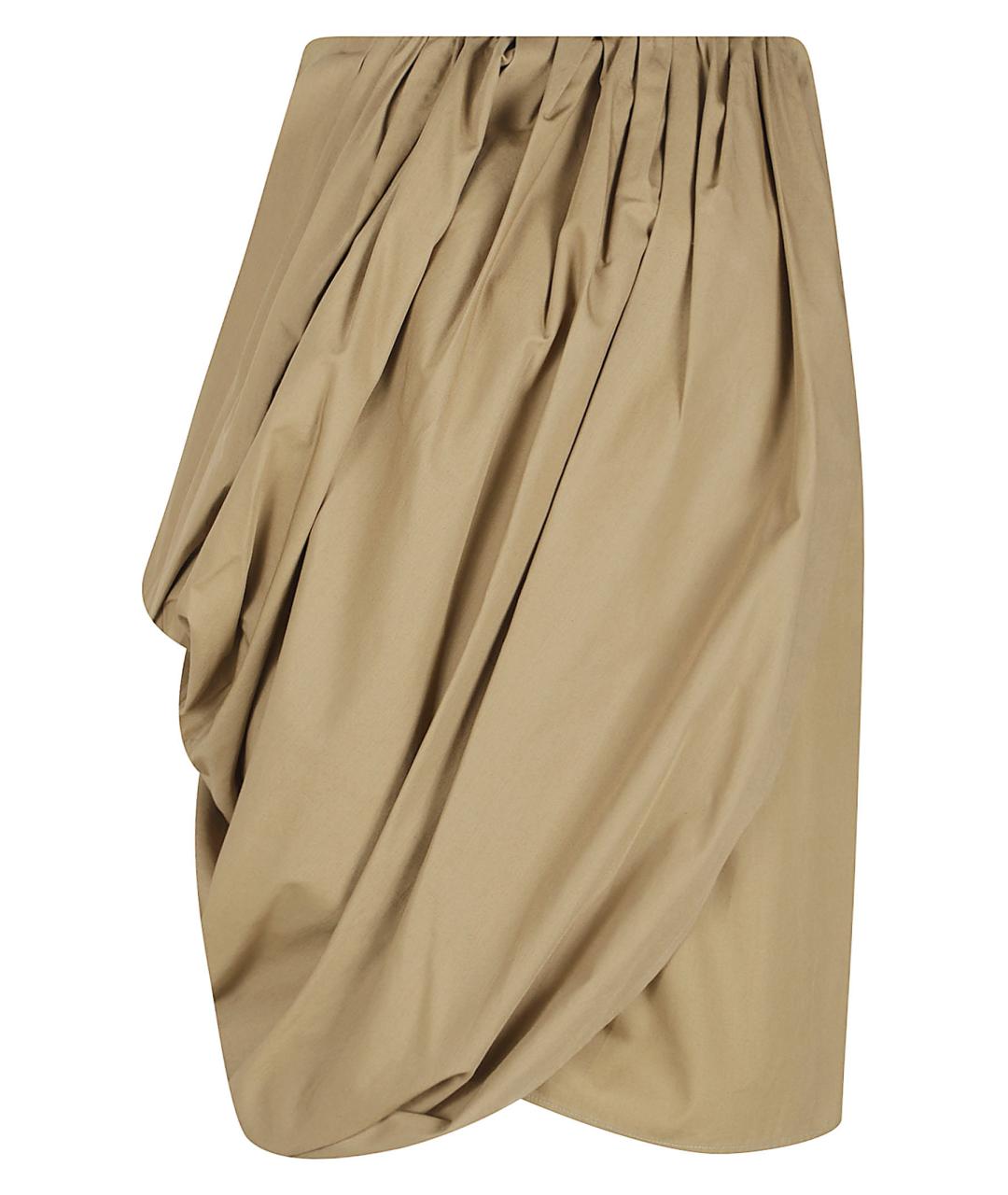 CHLOE Бежевая хлопковая юбка миди, фото 3