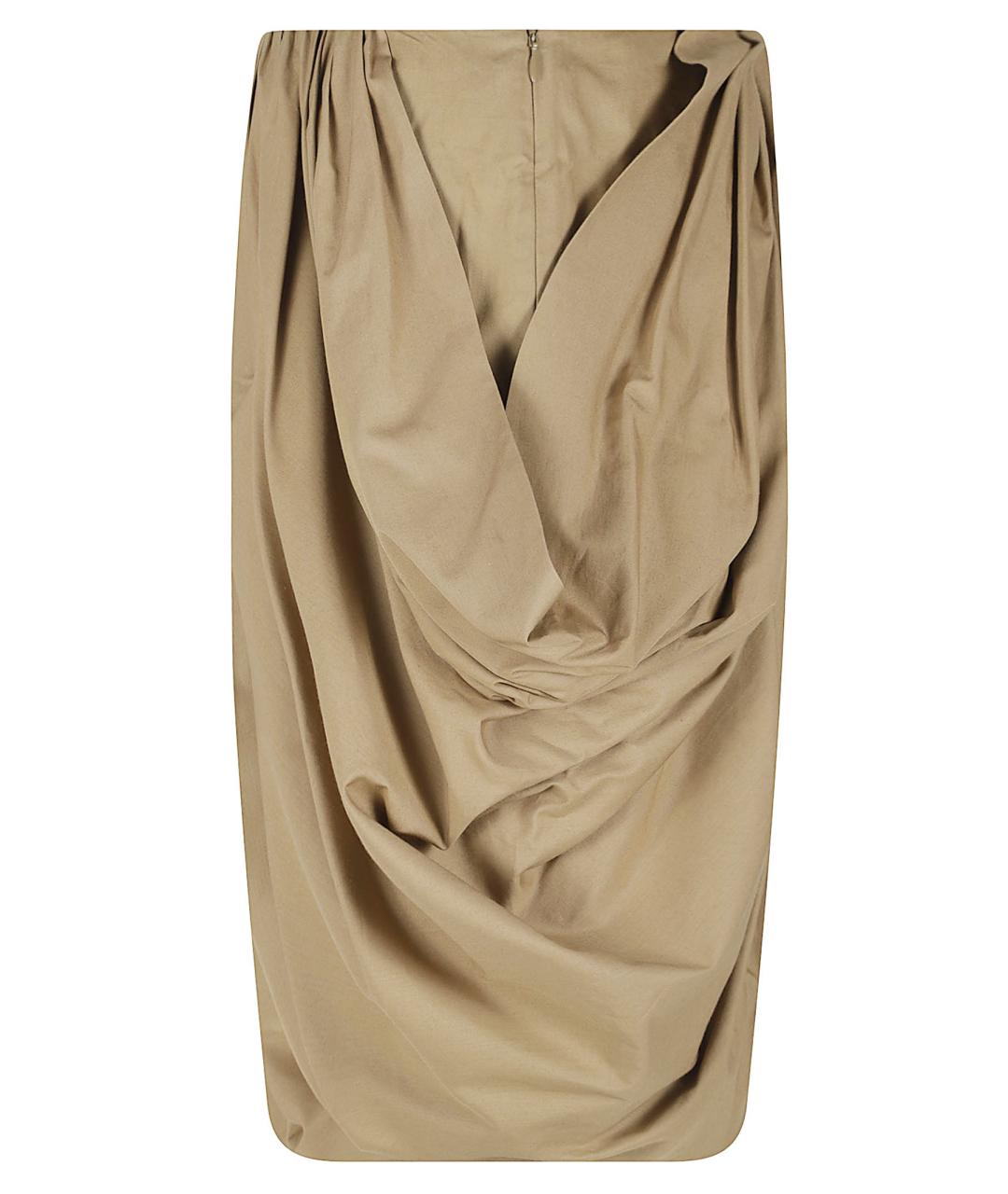 CHLOE Бежевая хлопковая юбка миди, фото 2