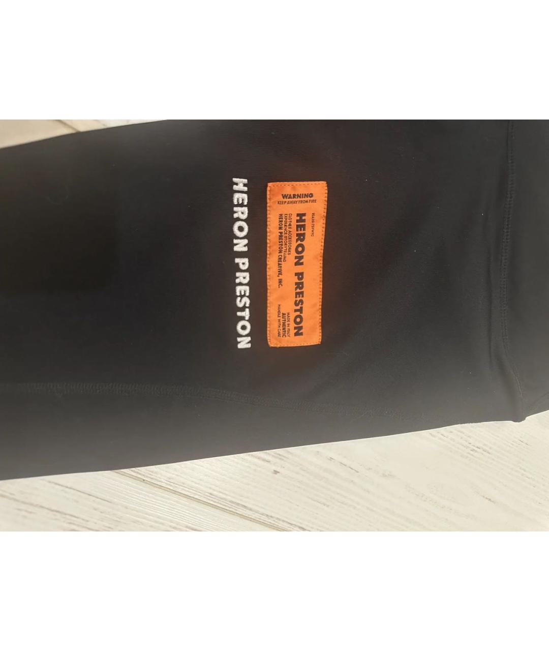 HERON PRESTON Черные леггинсы и велосипедки, фото 3