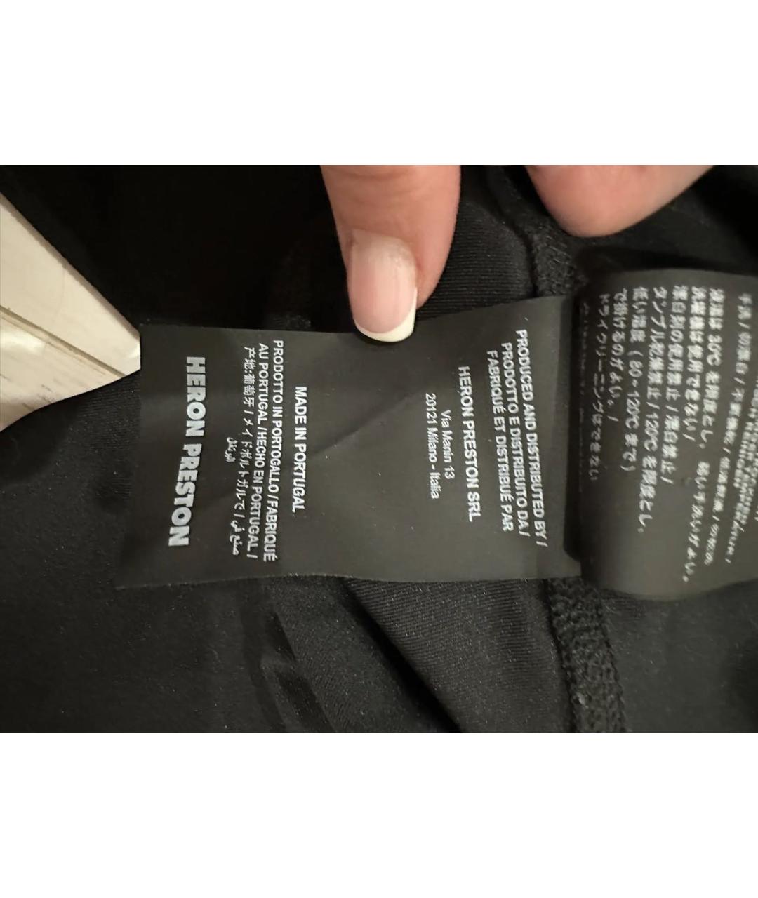 HERON PRESTON Черные леггинсы и велосипедки, фото 4