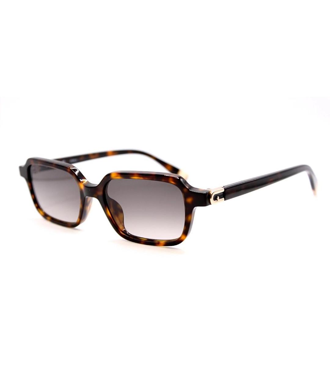 FURLA Коричневые пластиковые солнцезащитные очки, фото 1
