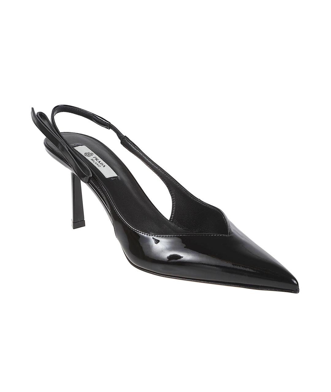 PRADA Черные кожаные туфли, фото 2