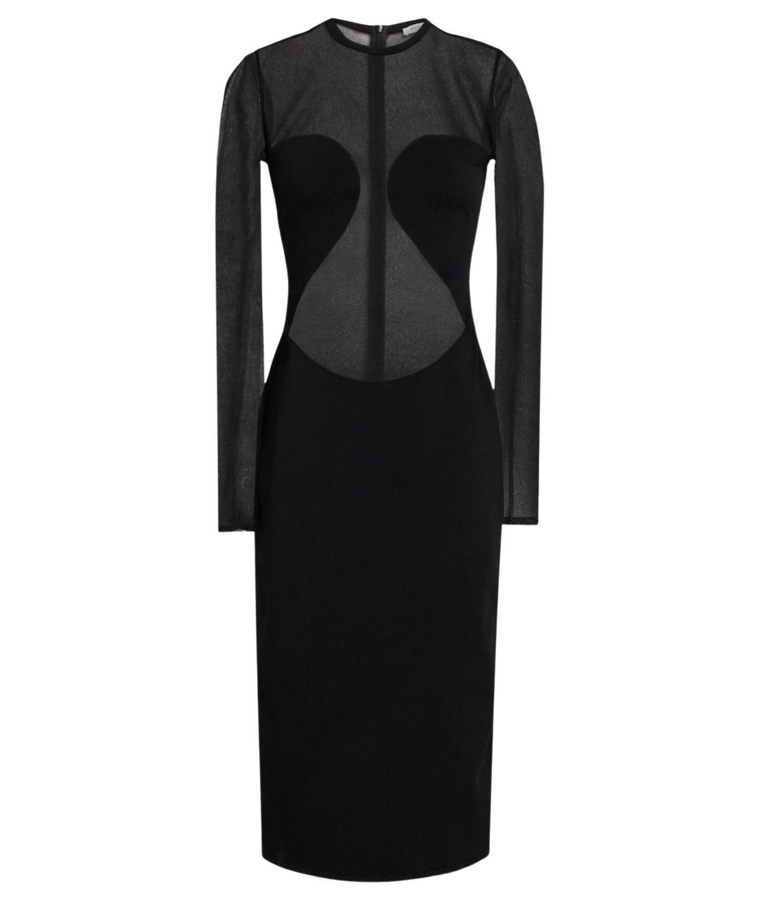 ALAIA Черное вискозное коктейльное платье, фото 1