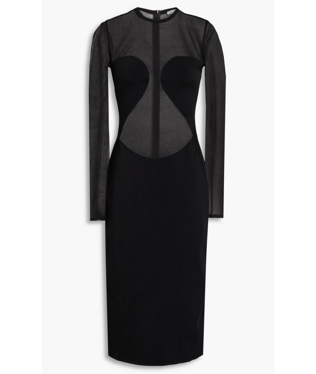 ALAIA Черное вискозное коктейльное платье, фото 5