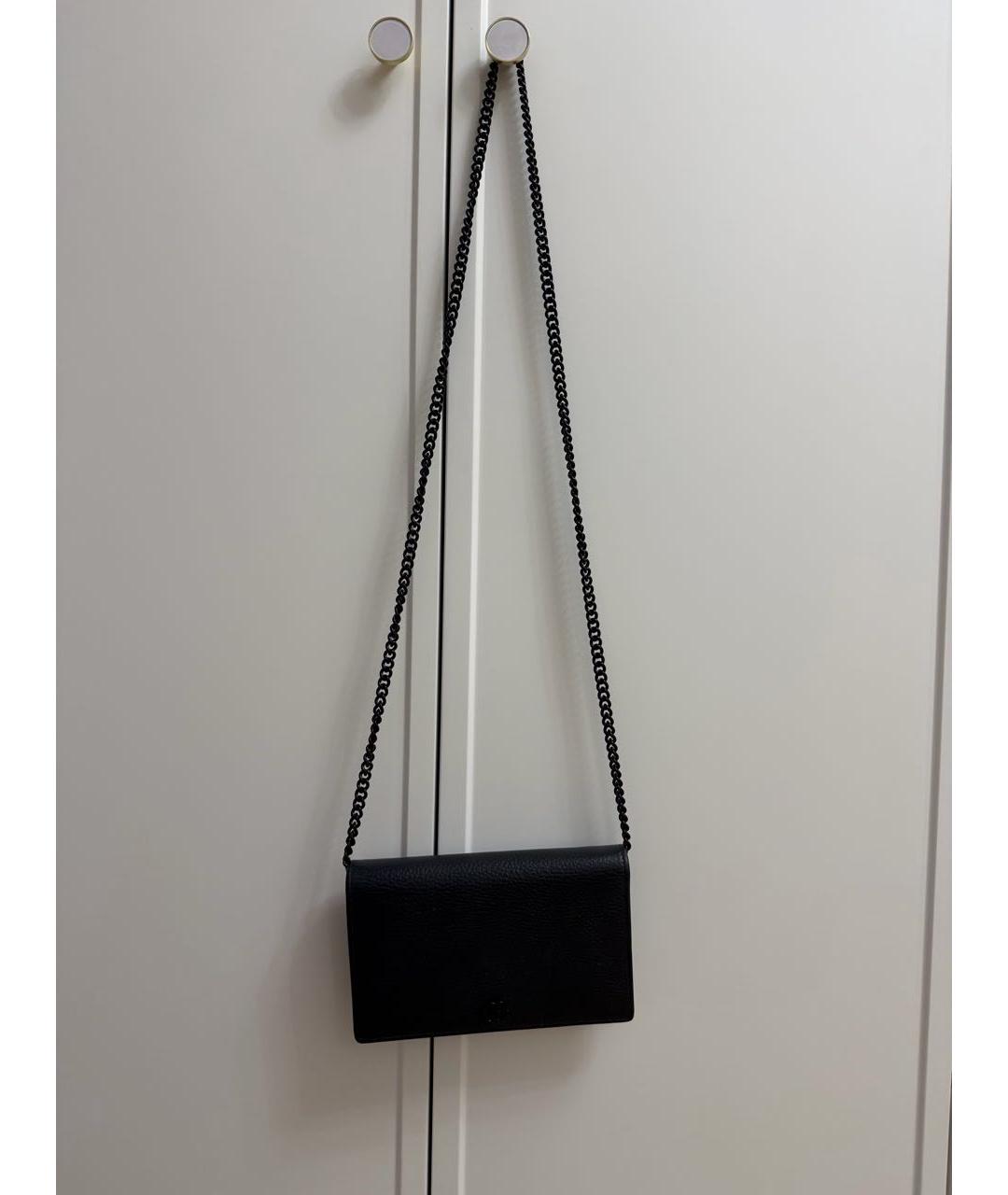 GUCCI Черная кожаная сумка через плечо, фото 4