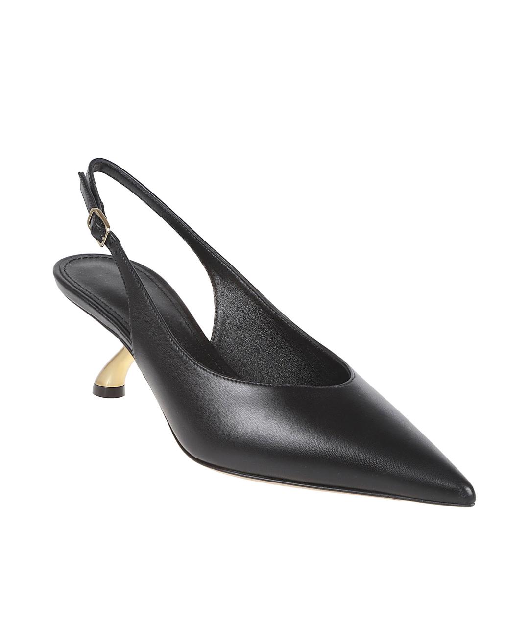 FERRAGAMO Черные кожаные туфли, фото 2