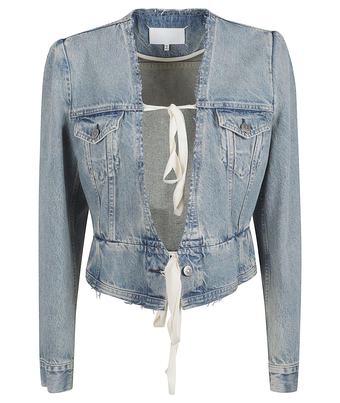 MAISON MARGIELA Голубая хлопковая куртка, фото 1