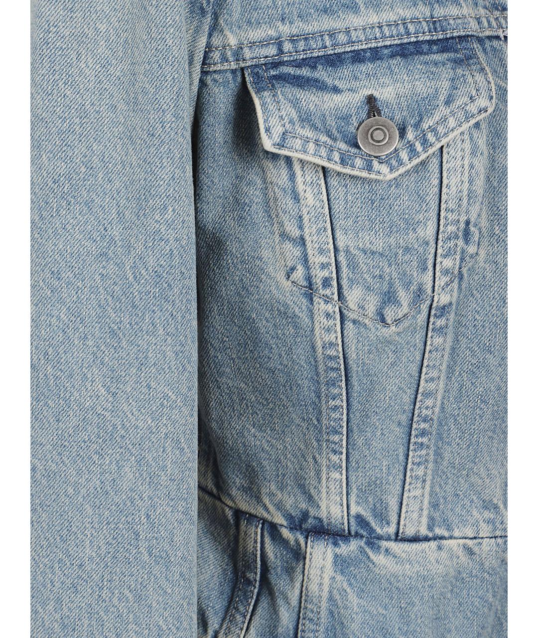 MAISON MARGIELA Голубая хлопковая куртка, фото 2