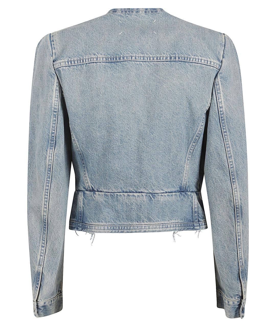 MAISON MARGIELA Голубая хлопковая куртка, фото 3