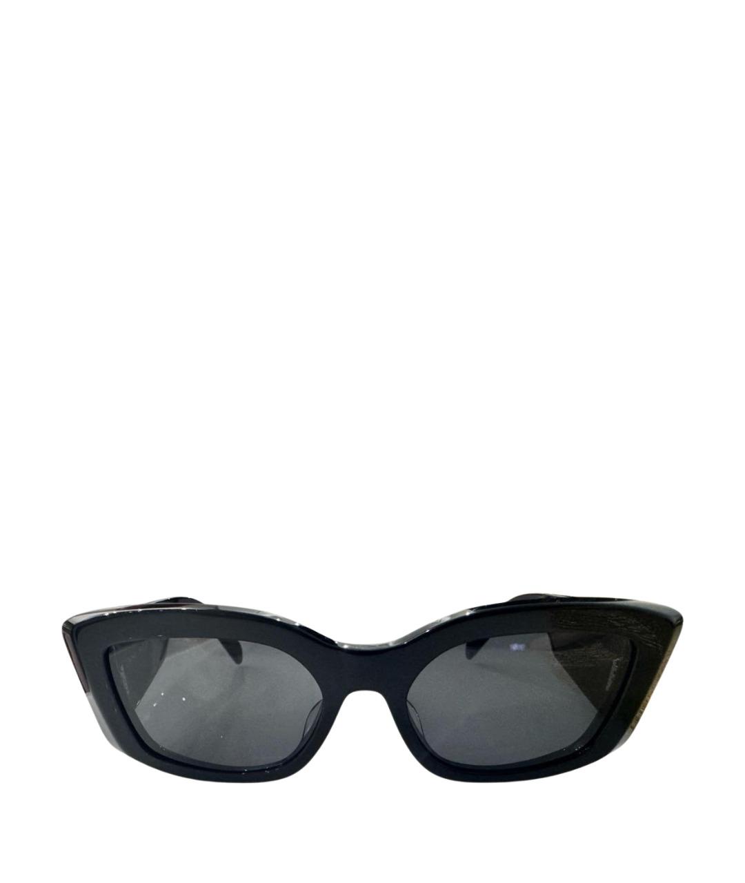 CELINE Черные пластиковые солнцезащитные очки, фото 1