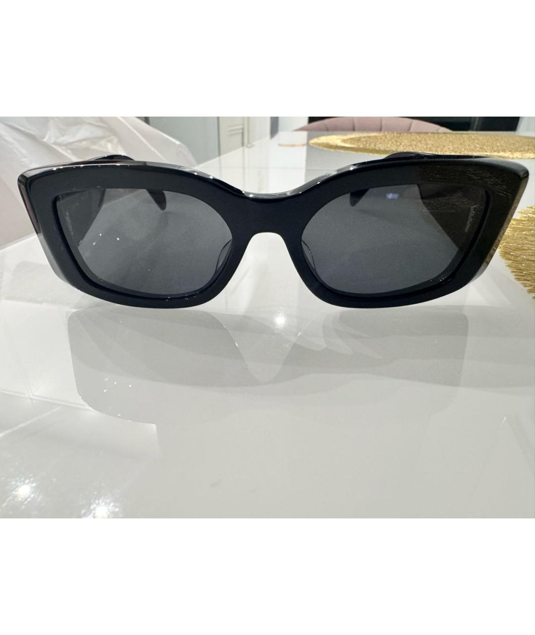 CELINE Черные пластиковые солнцезащитные очки, фото 5