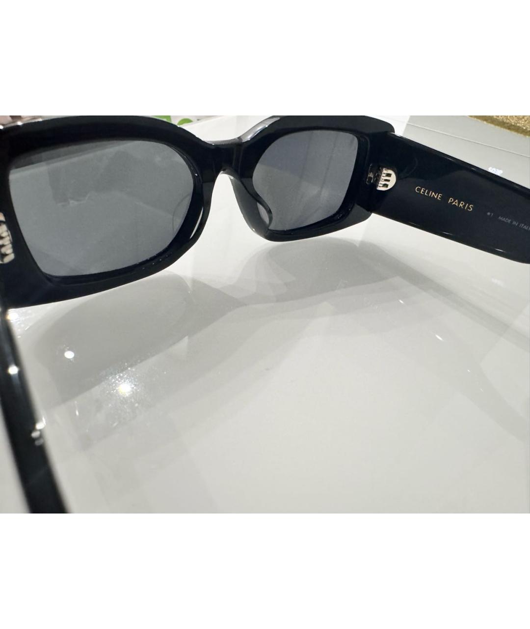 CELINE Черные пластиковые солнцезащитные очки, фото 3