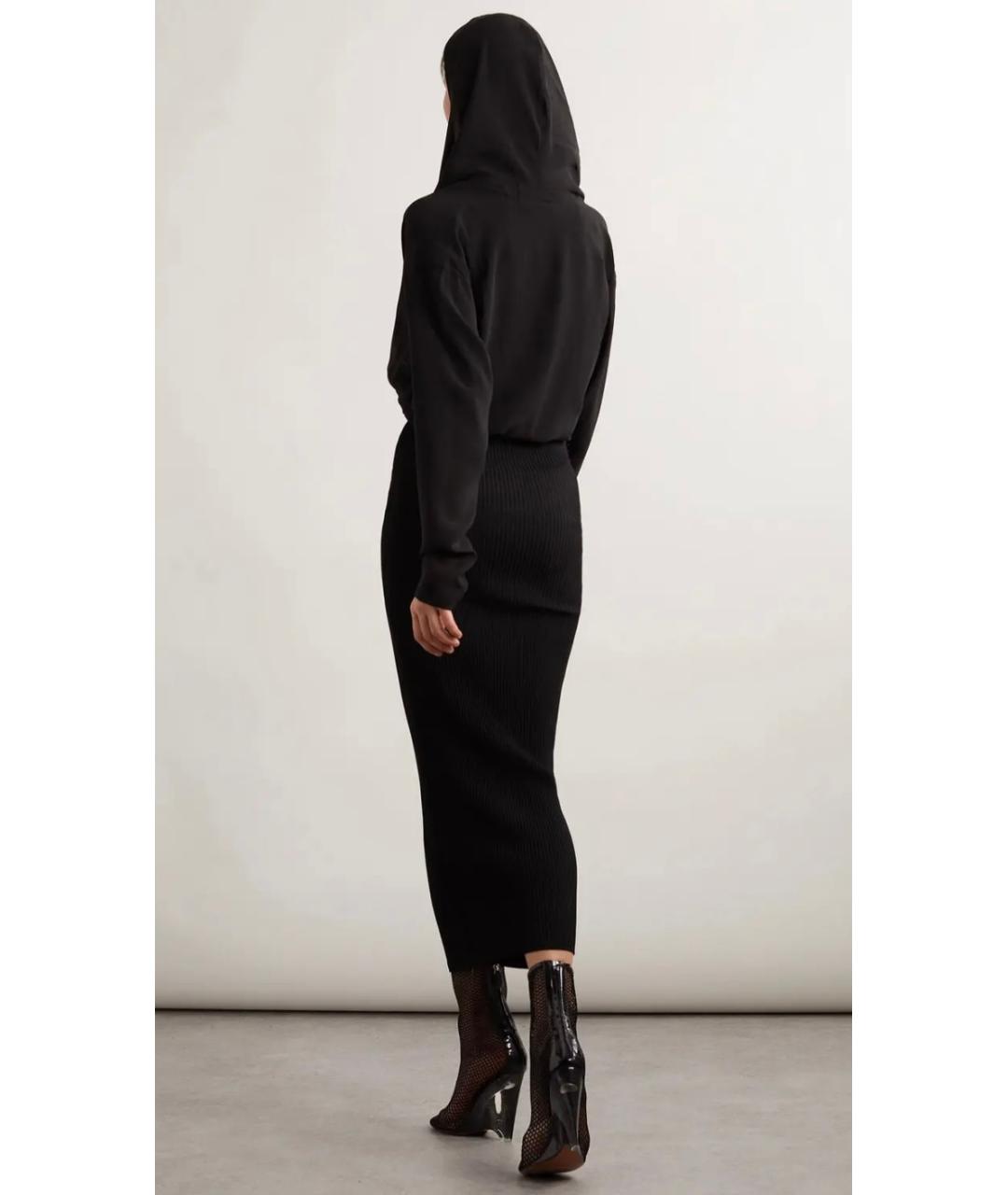 ALAIA Черное шелковое вечернее платье, фото 8