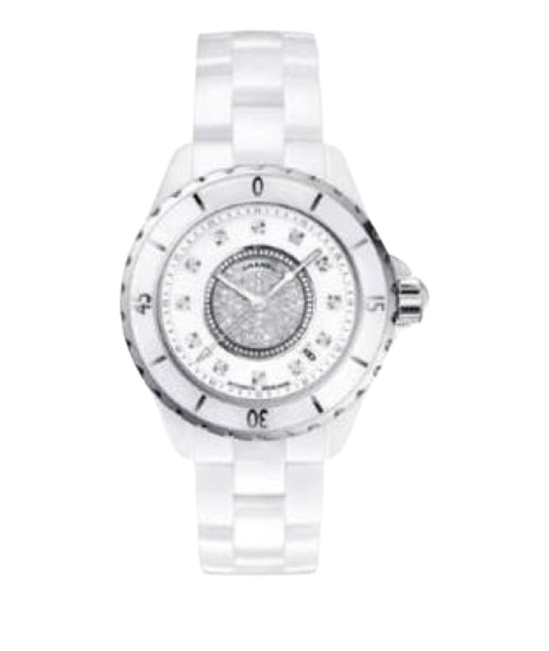 CHANEL Белые керамические часы, фото 1