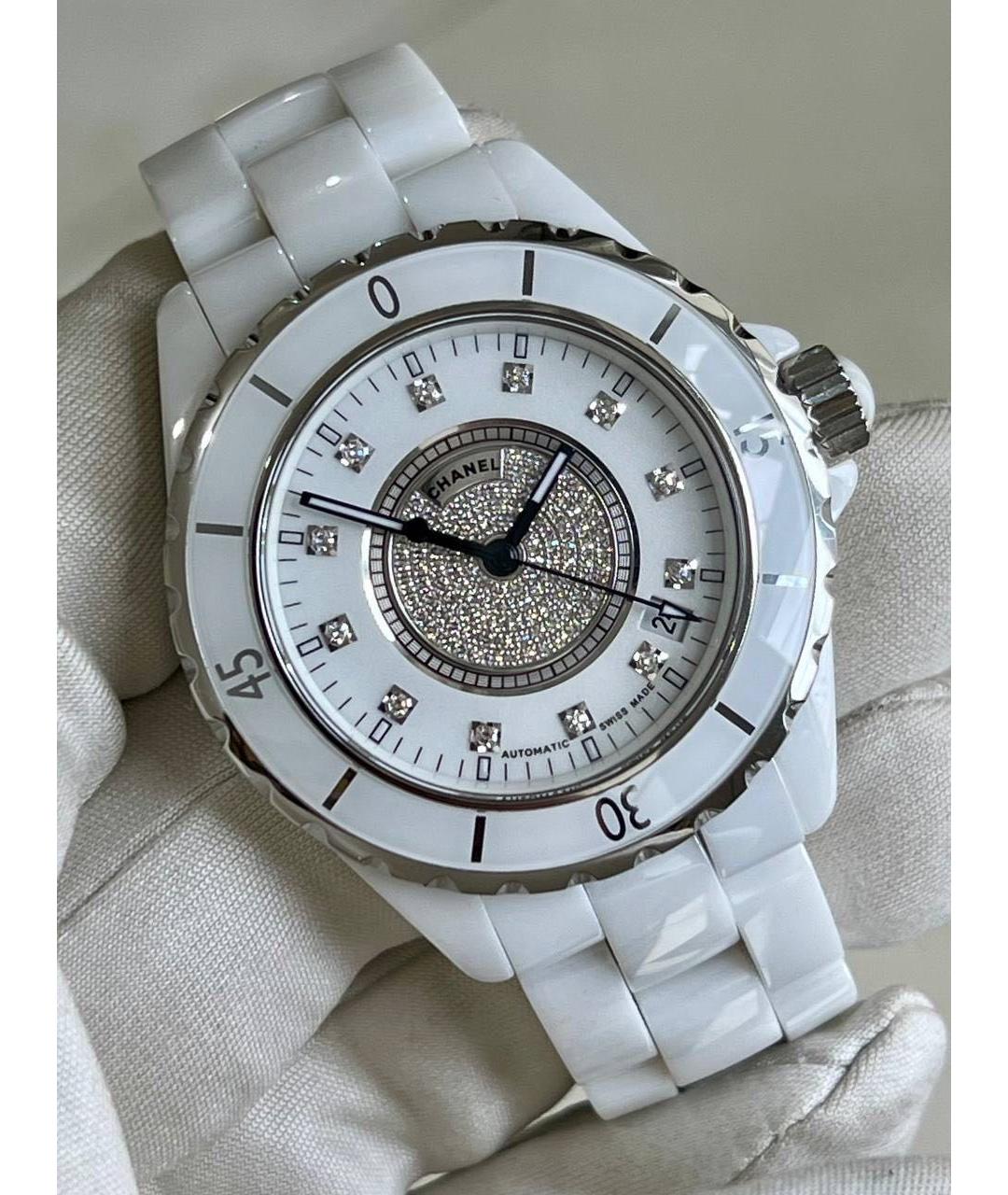 CHANEL Белые керамические часы, фото 6
