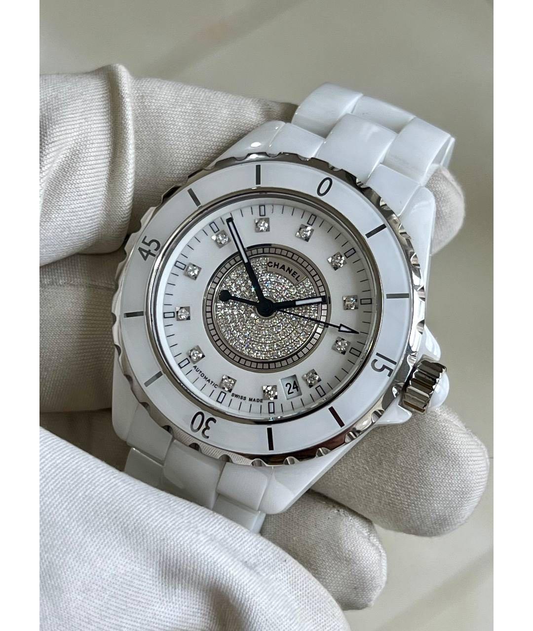 CHANEL Белые керамические часы, фото 3