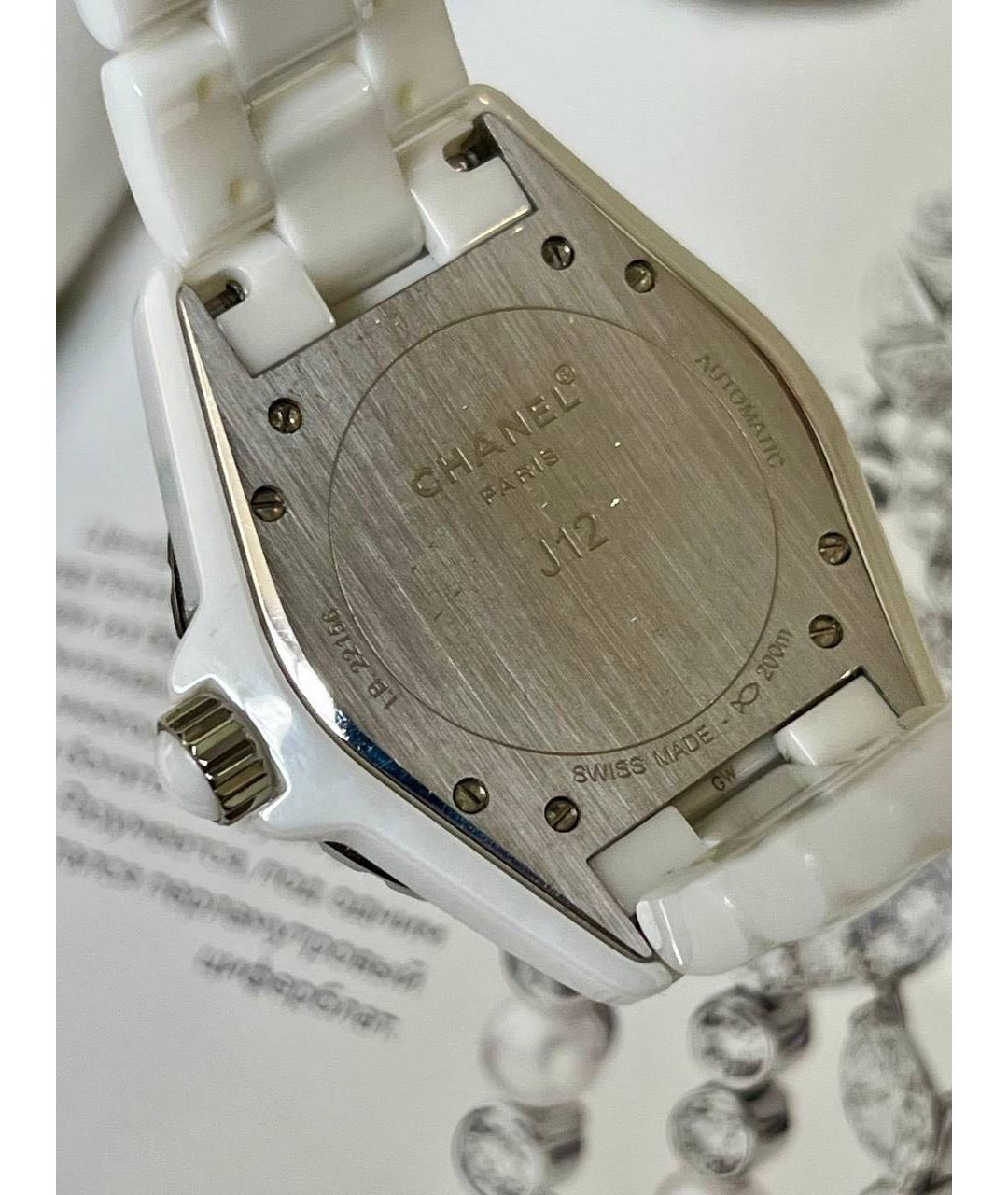 CHANEL Белые керамические часы, фото 5