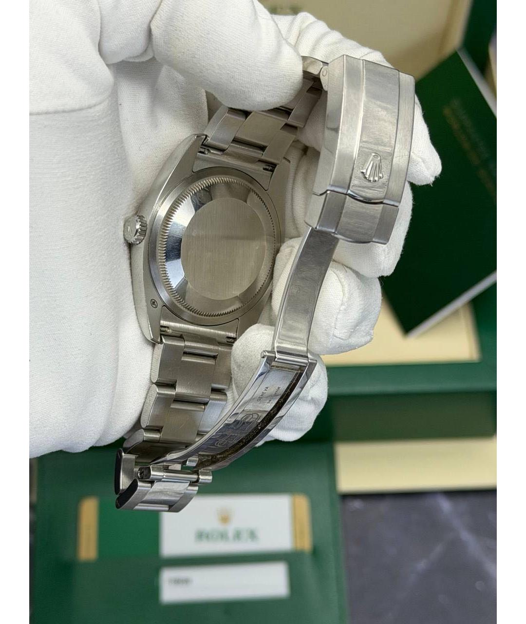 ROLEX Темно-синие металлические часы, фото 5