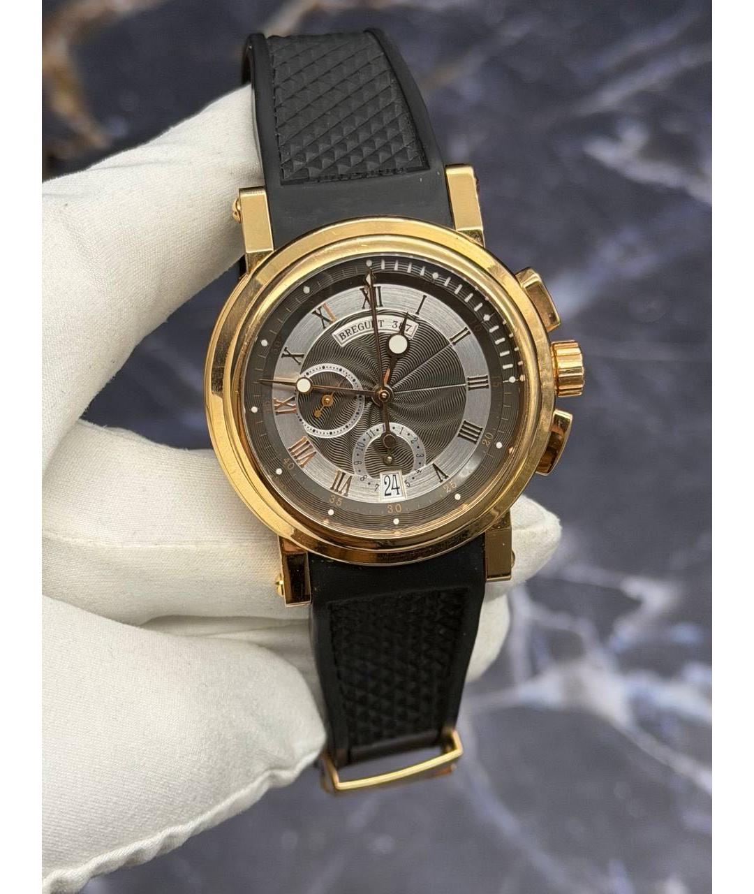 Breguet Черные часы из розового золота, фото 6