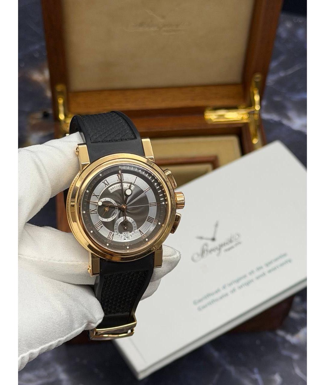 Breguet Черные часы из розового золота, фото 4